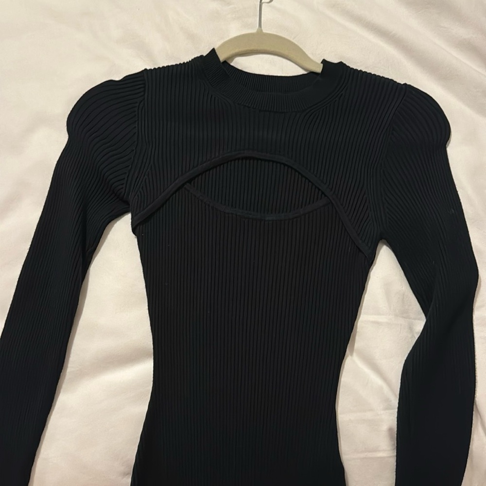 NEW black cut out bodysuit